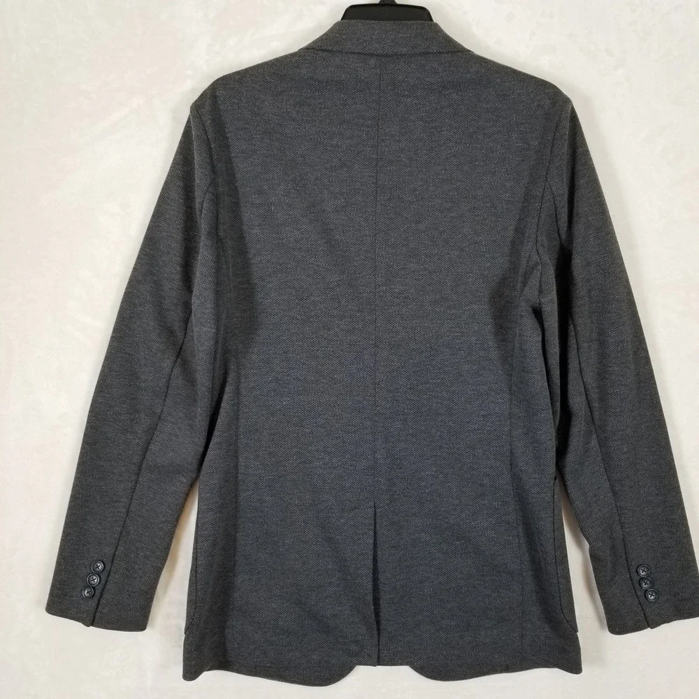 J.Crew Thompson‎ Blazer Mens Small Charcoal Gray Textured Knit Sport Coat Jacket